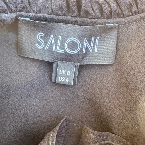 Saloni Mel Black Silk Blouse. - Picture 13 of 13
